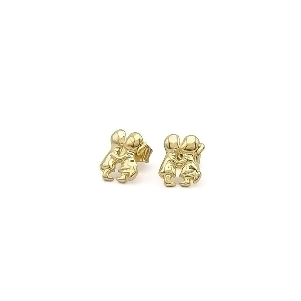 Kissing Boy and Girl Stud Earrings-Stud Earrings-3-Glitters
