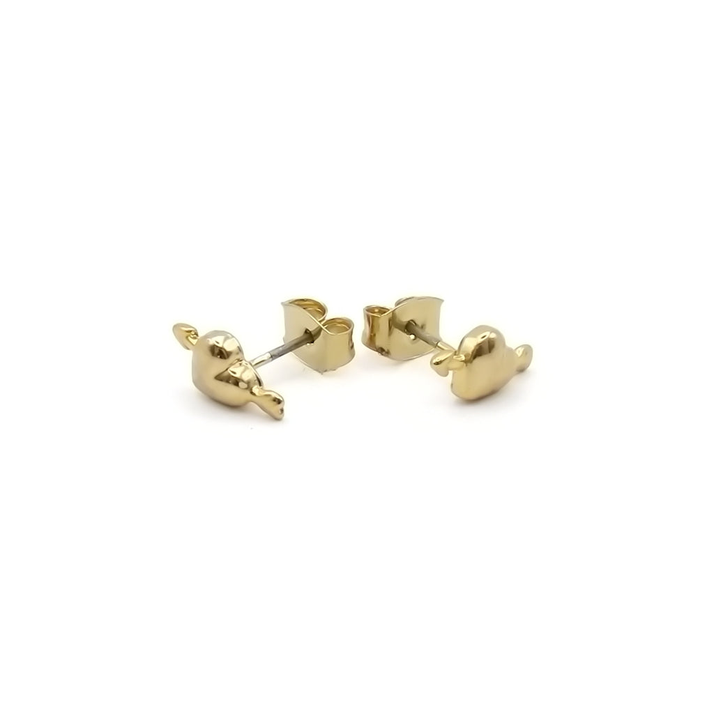 Cupid Arrow Heart Stud Earrings