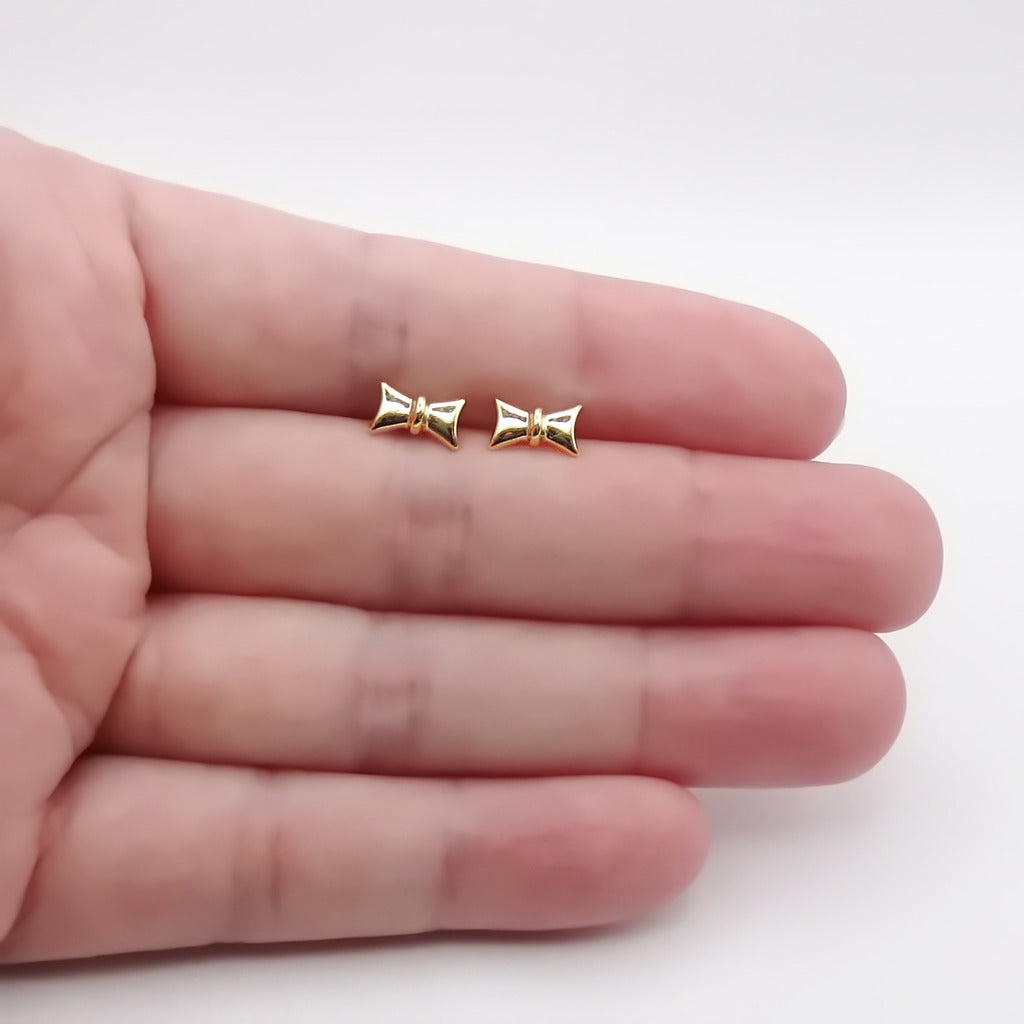 Minimalist Bowknot Stud Earrings-Stud Earrings-4-Glitters
