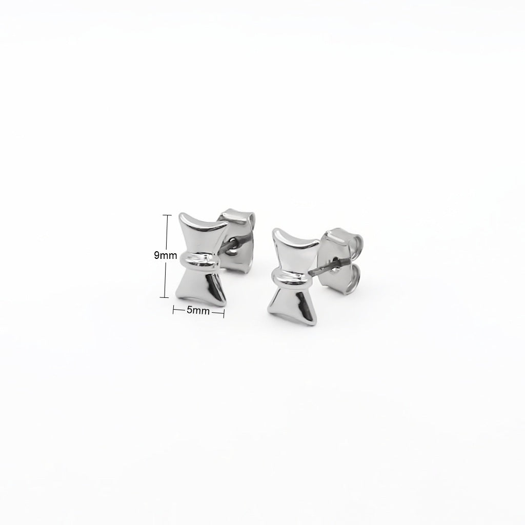 Minimalist Bowknot Stud Earrings