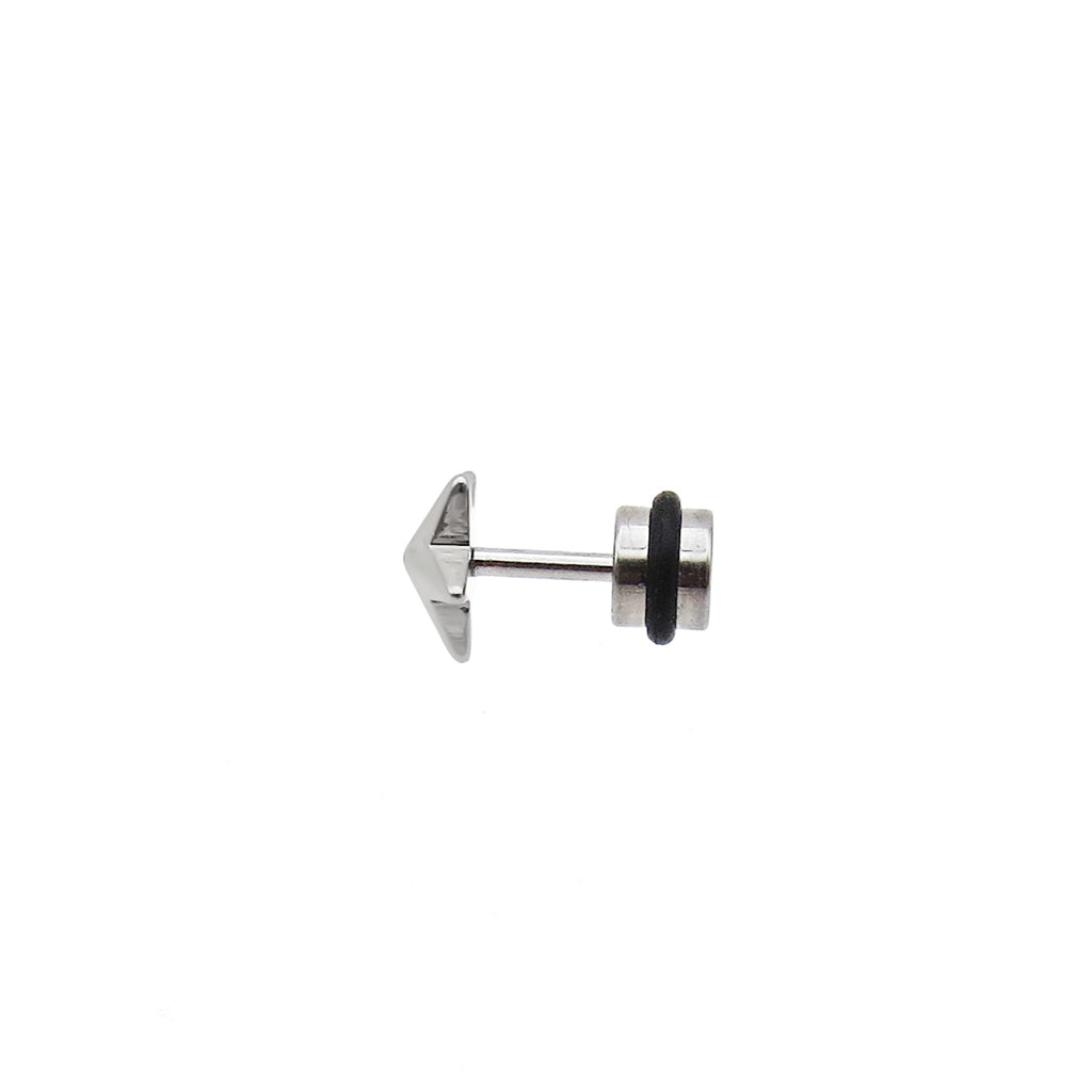 Stainless Steel 3D Star Cheater Plug Earring