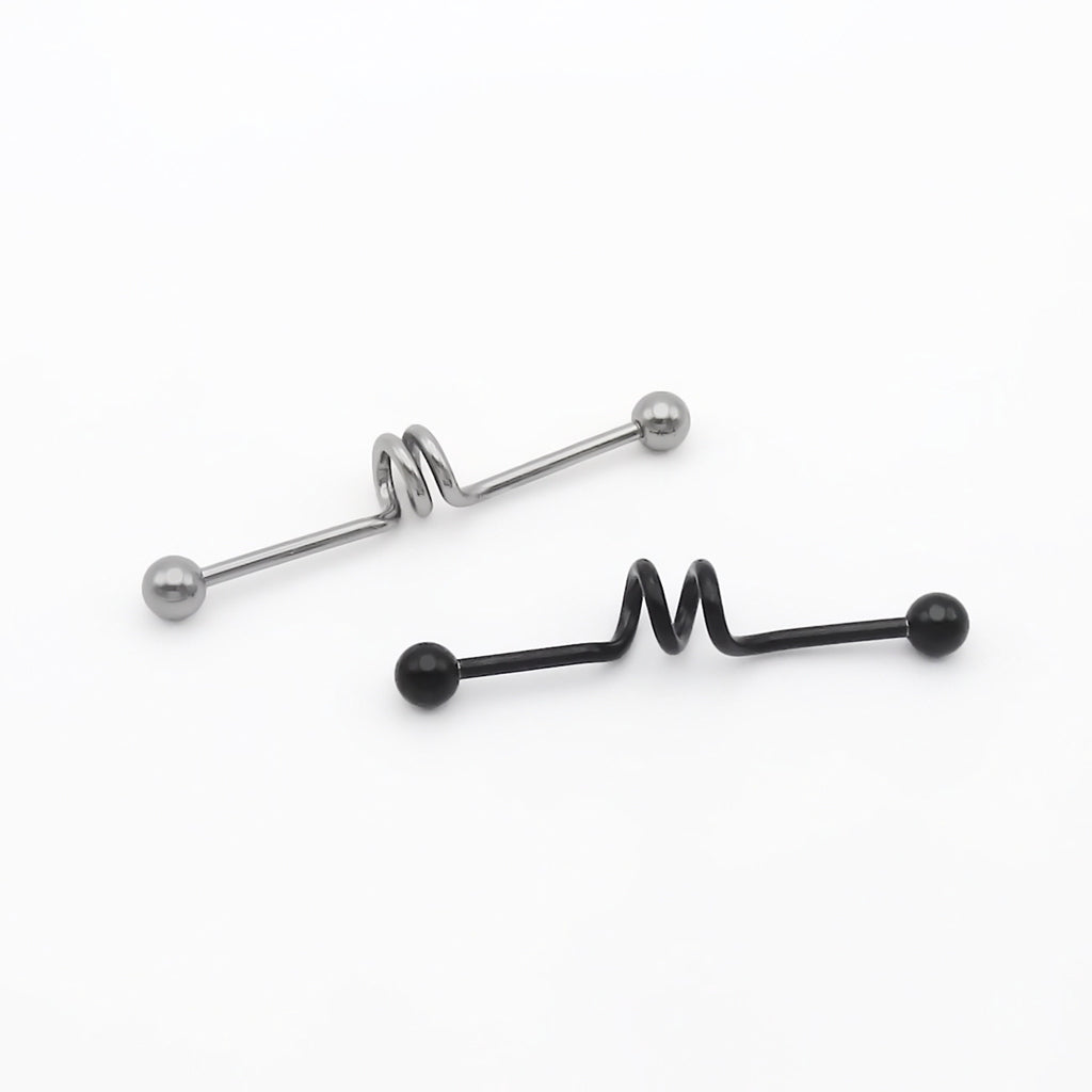 316L Surgical Steel Double Loop Industrial Barbell