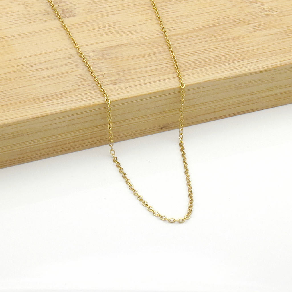Stainless Steel Cable Chain Necklace - 1.5mm Width-Stainless Steel Chains-2-Glitters