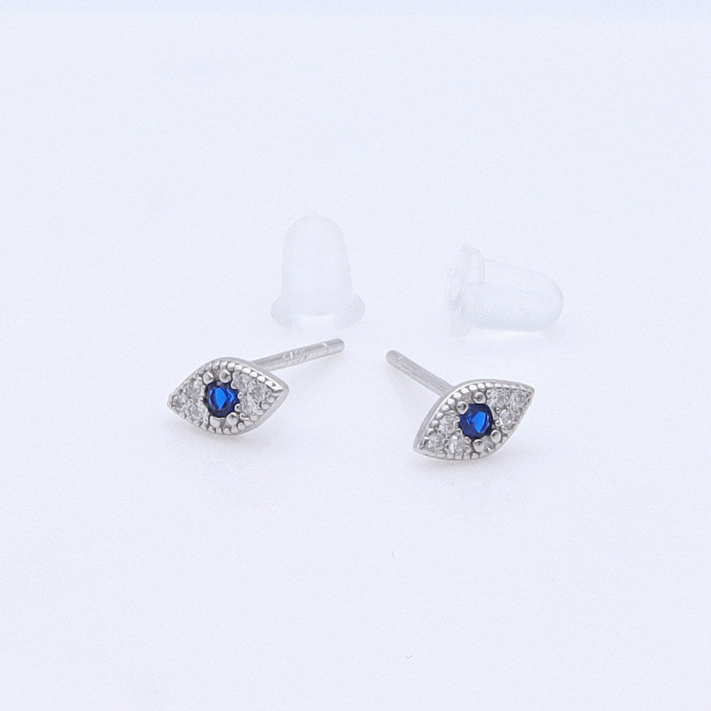 Bevilles Evil Eye Sterling Silver Drop Earrings main image 0