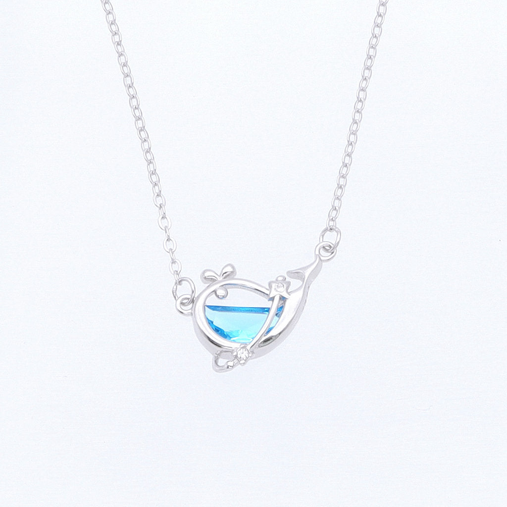 Sterling Silver Whale Necklace-Sterling Silver Necklaces-1-Glitters