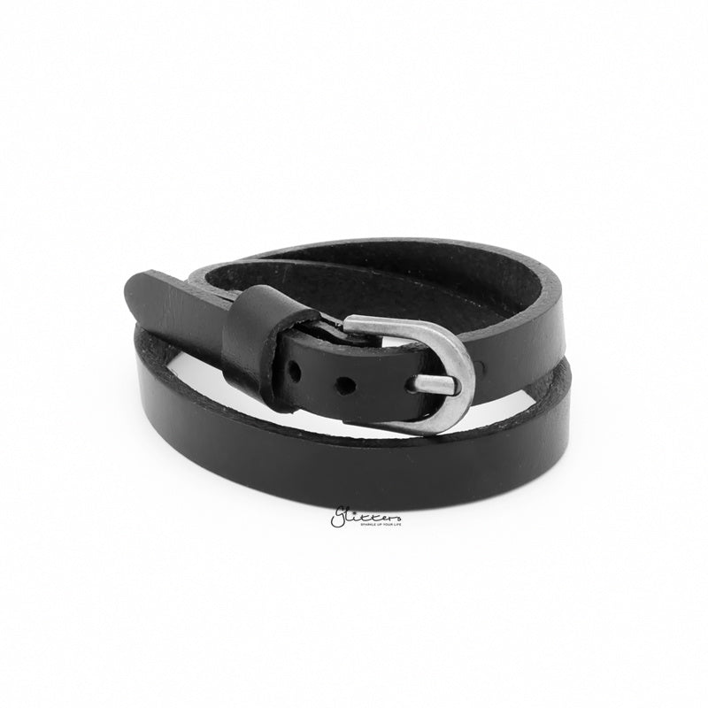 Leather belt bracelets best sale