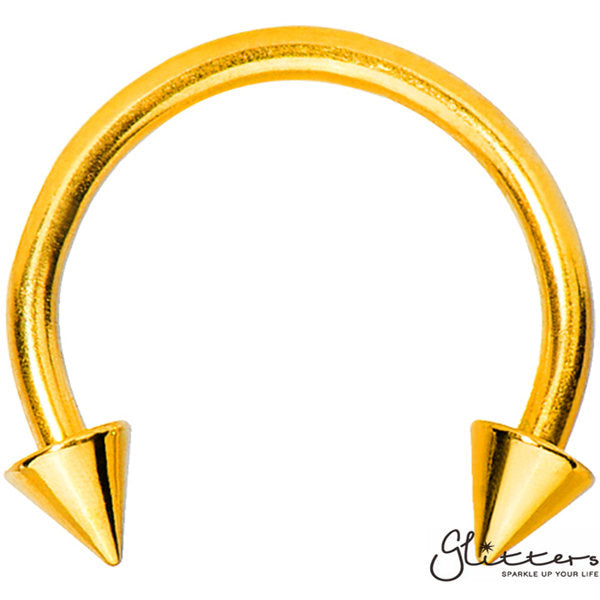 Gold horseshoe nose on sale ring