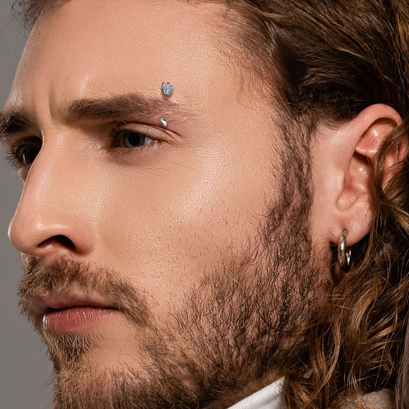 Feather Arrow Curved Eyebrow Ring - Gold-Body Piercing Jewellery, Daith, Eyebrow-EB0016-M_cda5a547-9974-4cc1-b3a4-6b8d33c30dd6-Glitters