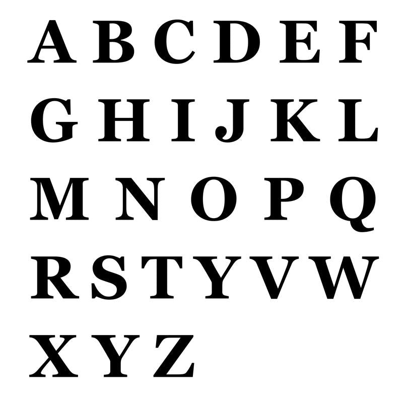 Personalized Sterling Silver Alphabet Necklace - Font C-Alphabet Necklace, Personalized-Geogia_Font13-captial_fce01521-311a-4957-a08d-3a11c177e83f-Glitters