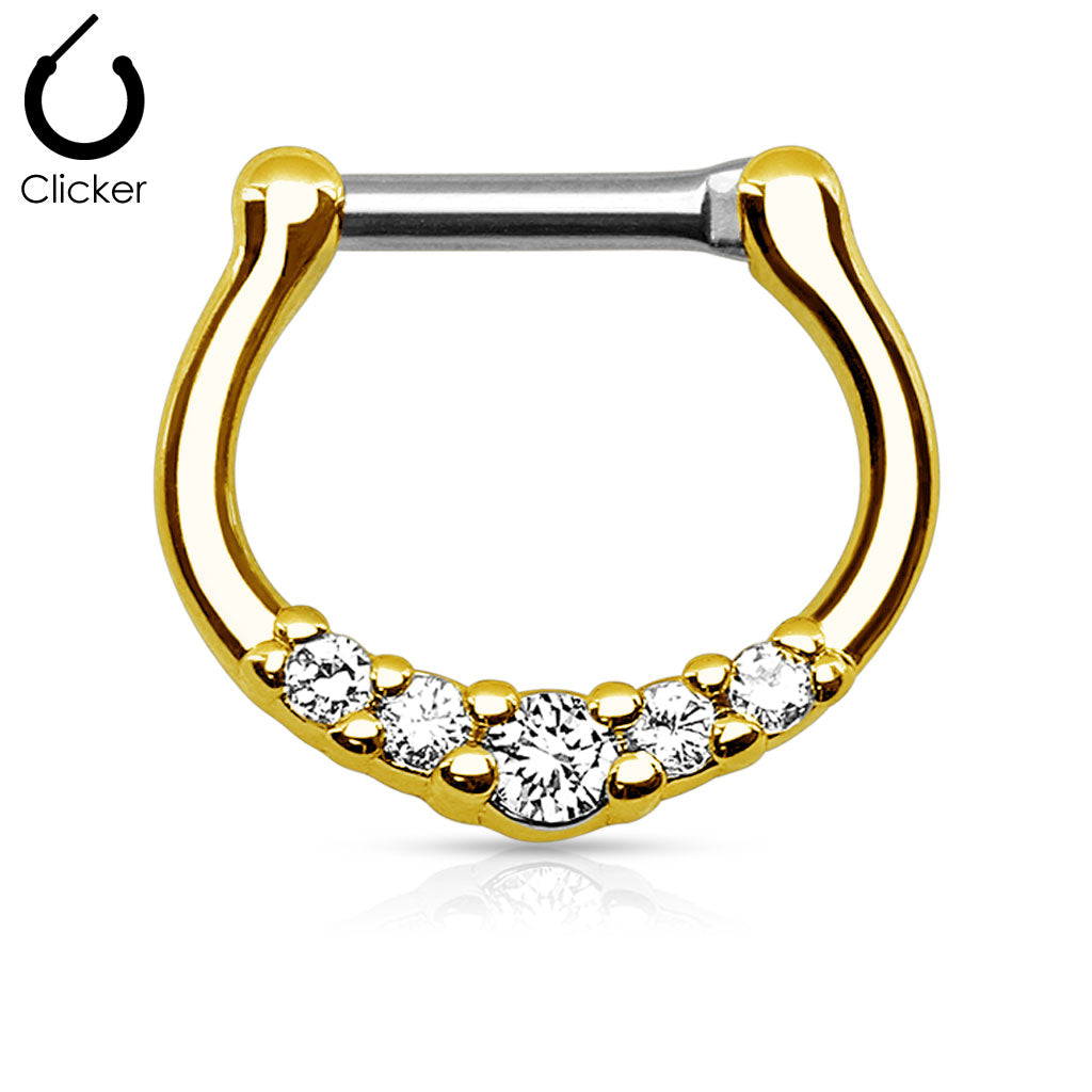 18k gold online septum ring