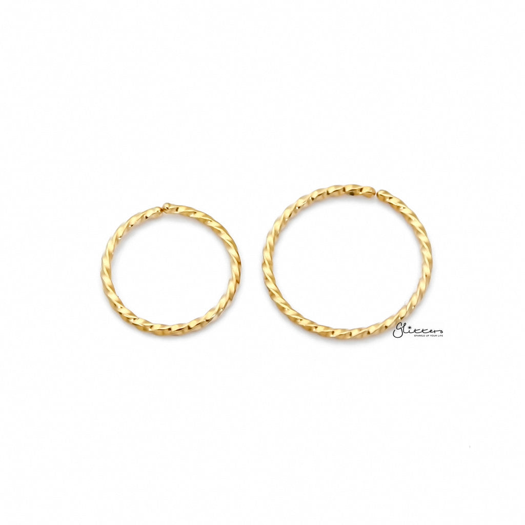 Gold surgical clearance steel nose ring