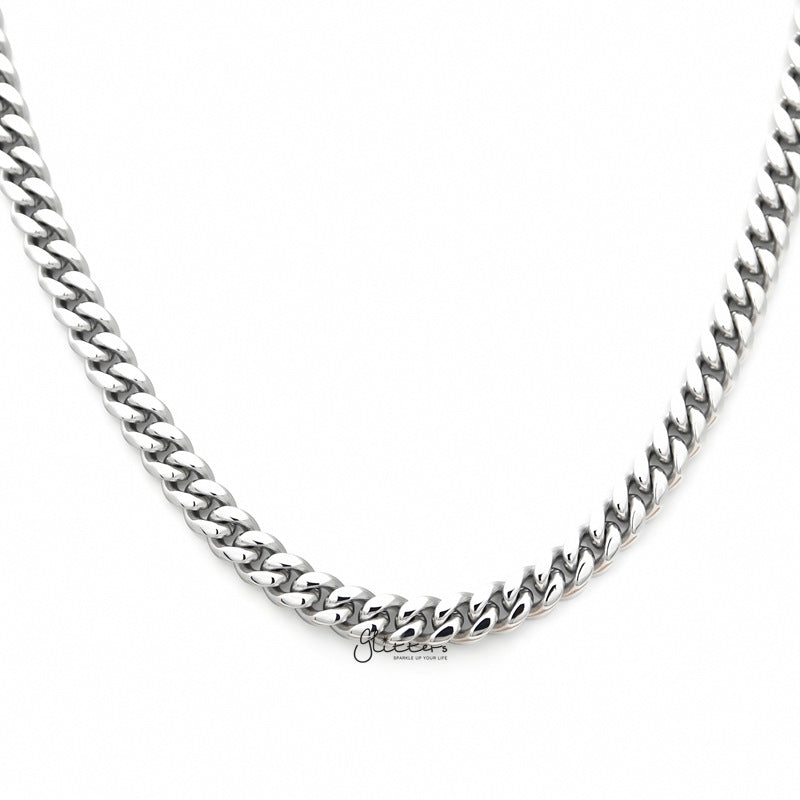 Stainless Steel Miami Cuban Curb Chain Necklace 6mm Width