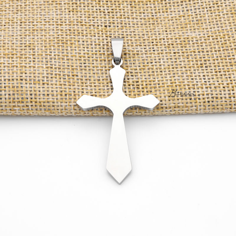 Stainless Steel Plain Cross Pendant-Jewellery, Men's Jewellery, Men's Necklace, Necklaces, Pendants, Stainless Steel, Stainless Steel Pendant, Women's Jewellery, Women's Necklace-SP0312_800-Glitters