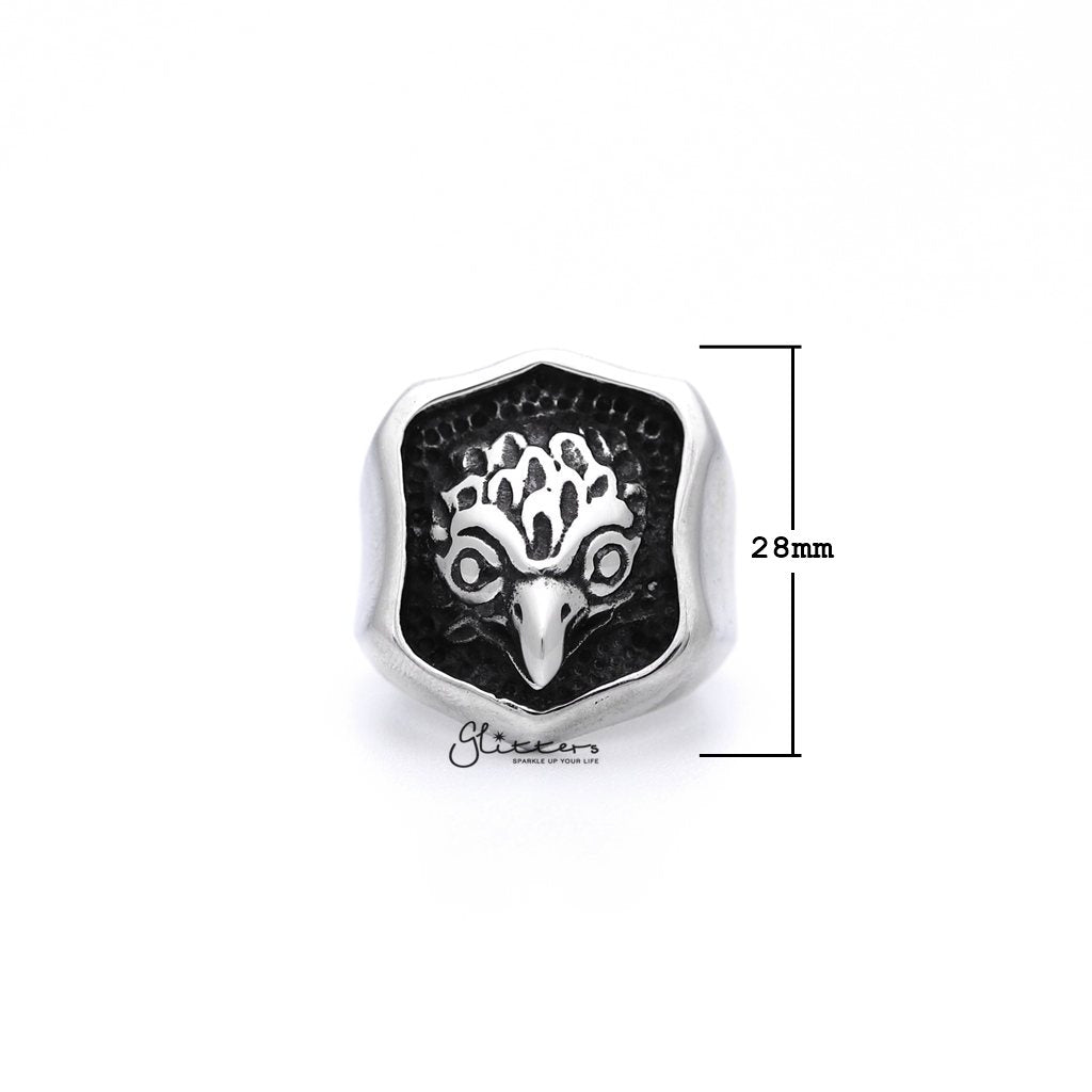 Stainless Steel Eagle Casting Men's Ring-Jewellery, Men's Jewellery, Men's Rings, Rings, Stainless Steel, Stainless Steel Rings-SR0140_1000-01_New-Glitters