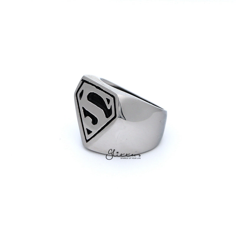 Stainless steel deals superman ring