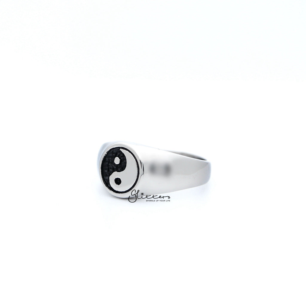 Men's Stainless Steel Yin Yang Casting Rings-Jewellery, Men's Jewellery, Men's Rings, Rings, Stainless Steel, Stainless Steel Rings-SR0232_1000-02-Glitters