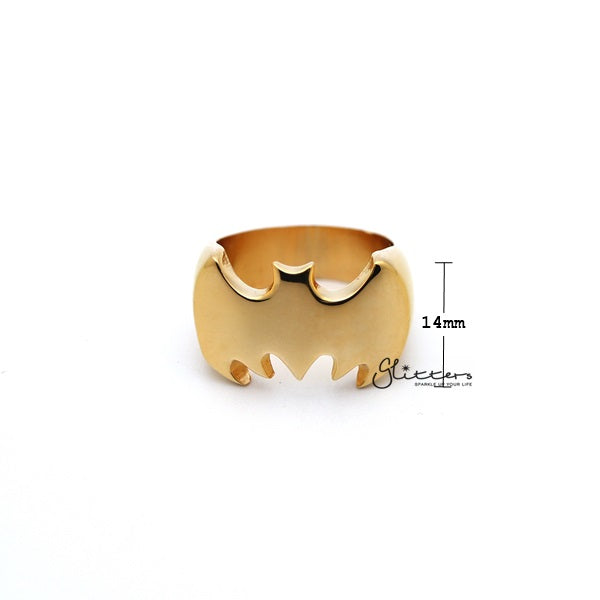 Stainless Steel Glossy Batman Casting Men's Rings - Gold-Jewellery, Men's Jewellery, Men's Rings, Rings, Stainless Steel, Stainless Steel Rings-SR0254_02_New-Glitters