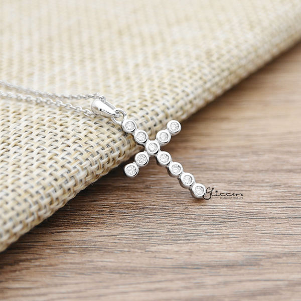 Sterling Silver Cross Necklace Necklace $49NZD Glitters NZ