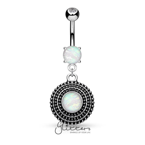 Opal belly deals button ring