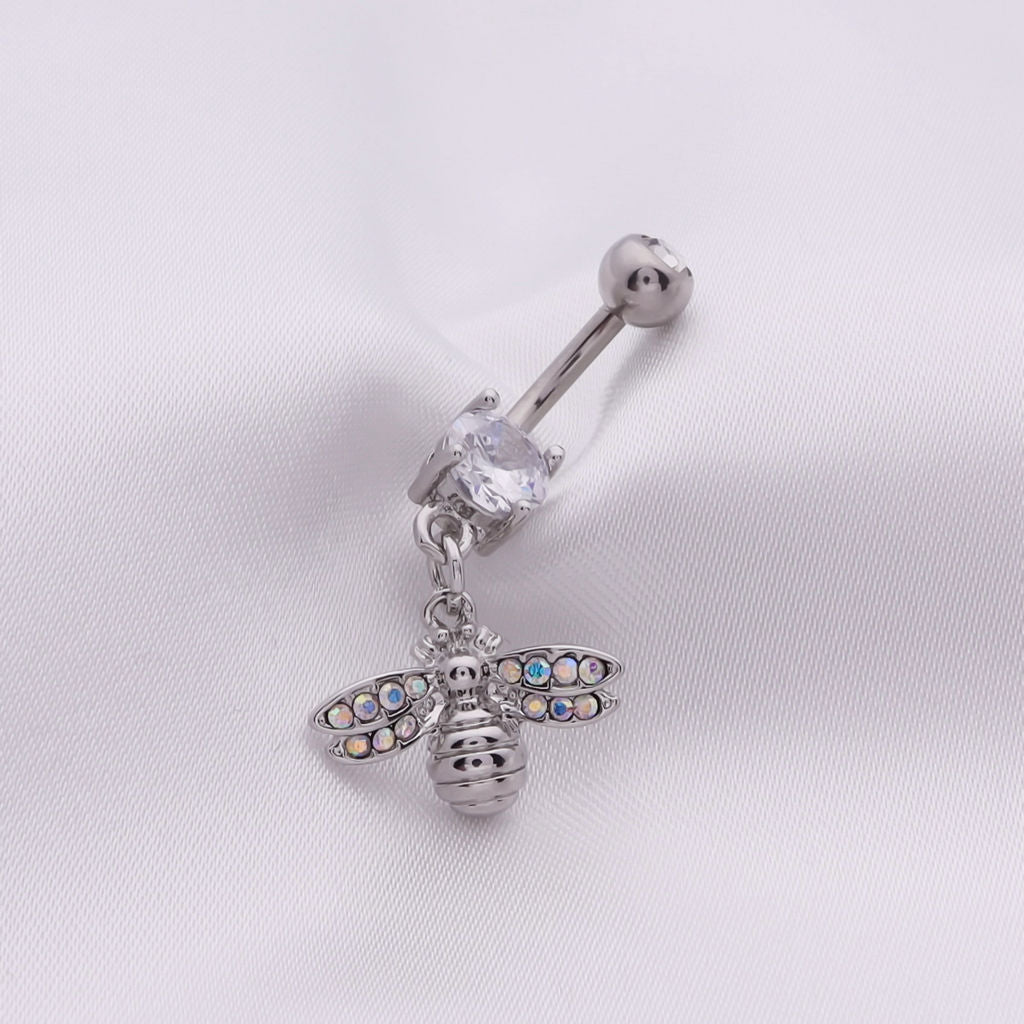 Bee belly deals button ring