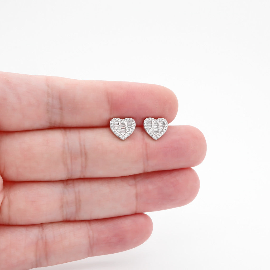 CZ Paved Iced Heart Stud Earrings-Cubic Zirconia, earrings, Hip Hop Earrings, Iced Out, Jewellery, Men's Earrings, Men's Jewellery, Stud Earrings, Women's Earrings, Women's Jewellery-er1552-4_800-Glitters