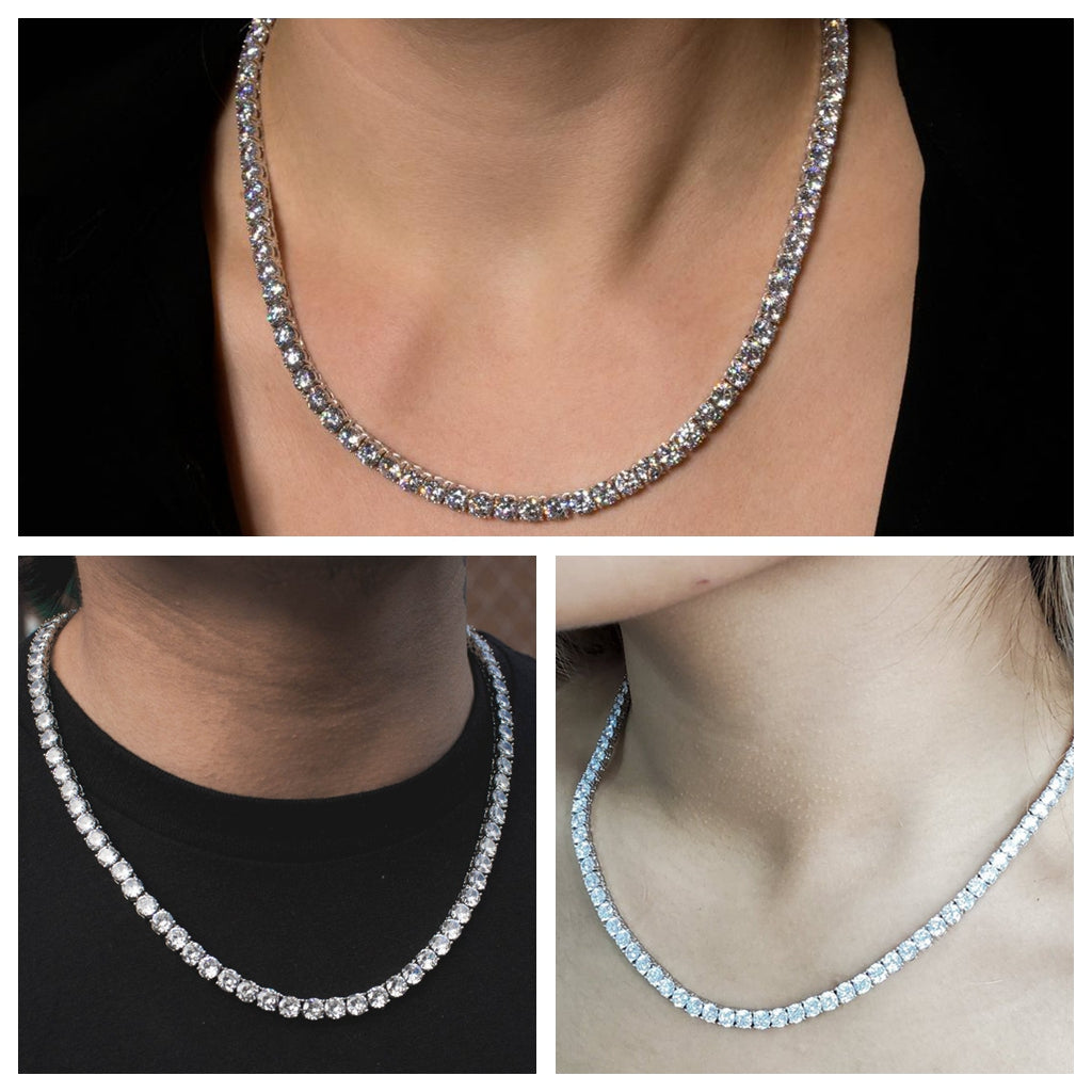 5mm CZ Paved Tennis Chain - Gold-Chain Necklaces, Hip Hop, Hip Hop Chains, Iced Out, Jewellery, Men's Chain, Men's Jewellery, Men's Necklace, Necklaces, Women's Jewellery-nk1040-M_9ee4e79d-1b7d-4763-87dc-c49e884f8044-Glitters