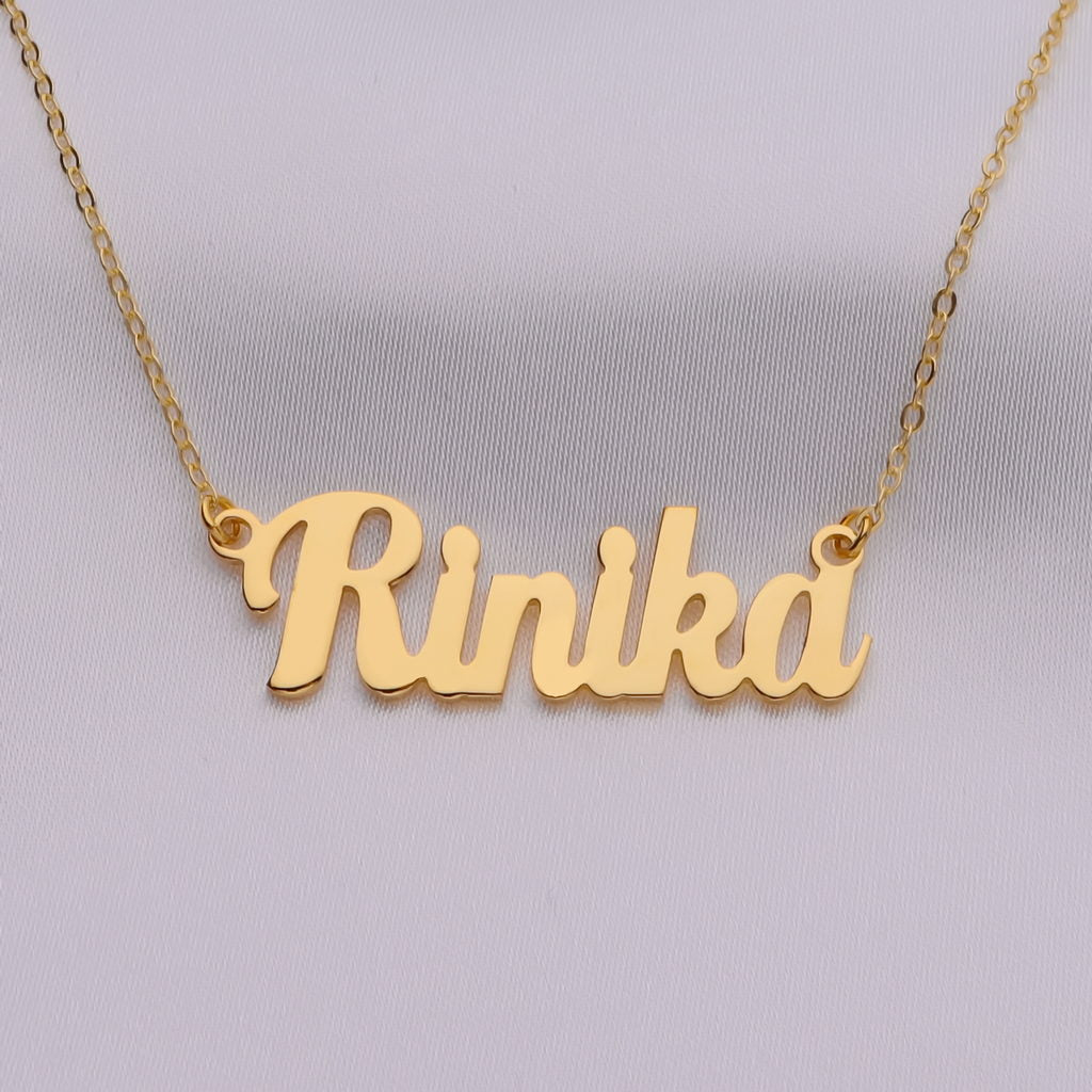 Gold plated name necklace Custom Made Jewellery