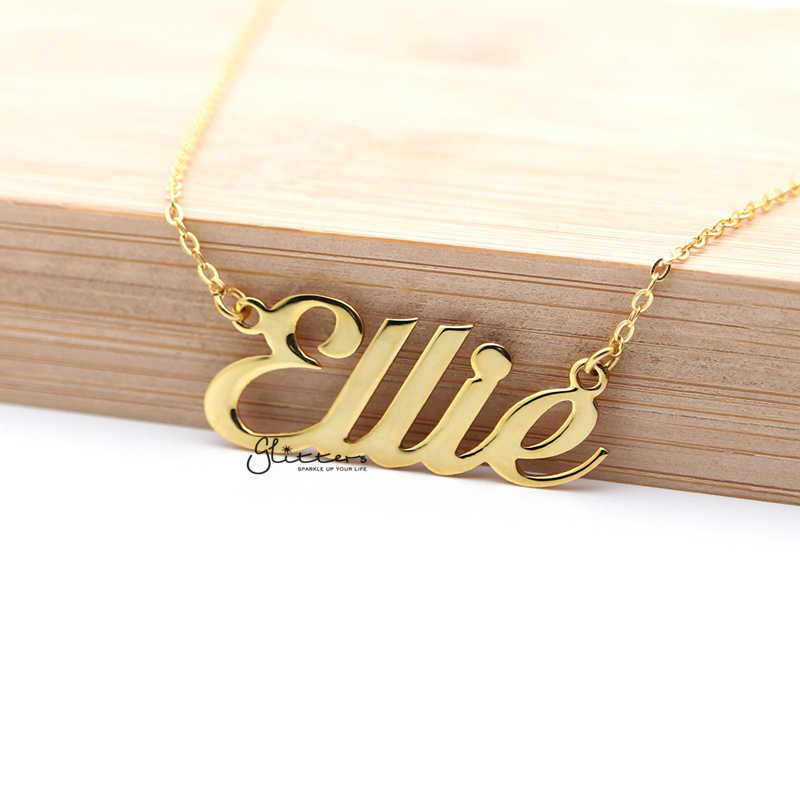 24k gold online name necklace