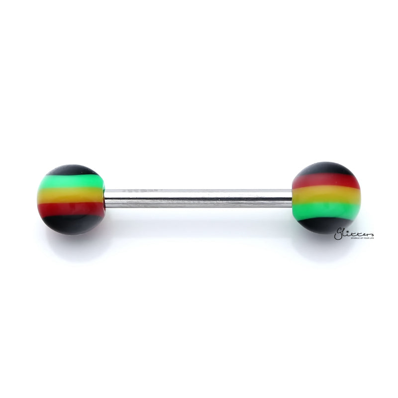 Rainbow hot sale tongue piercing