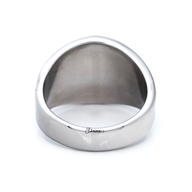 Gold Star Symbol Stainless Steel Men's Ring-Jewellery, Men's Jewellery, Men's Rings, Rings, Stainless Steel, Stainless Steel Rings-sr0275-2_1-Glitters