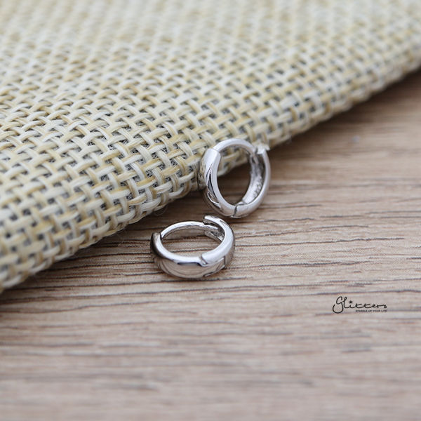 Plain sterling deals silver hoop earrings