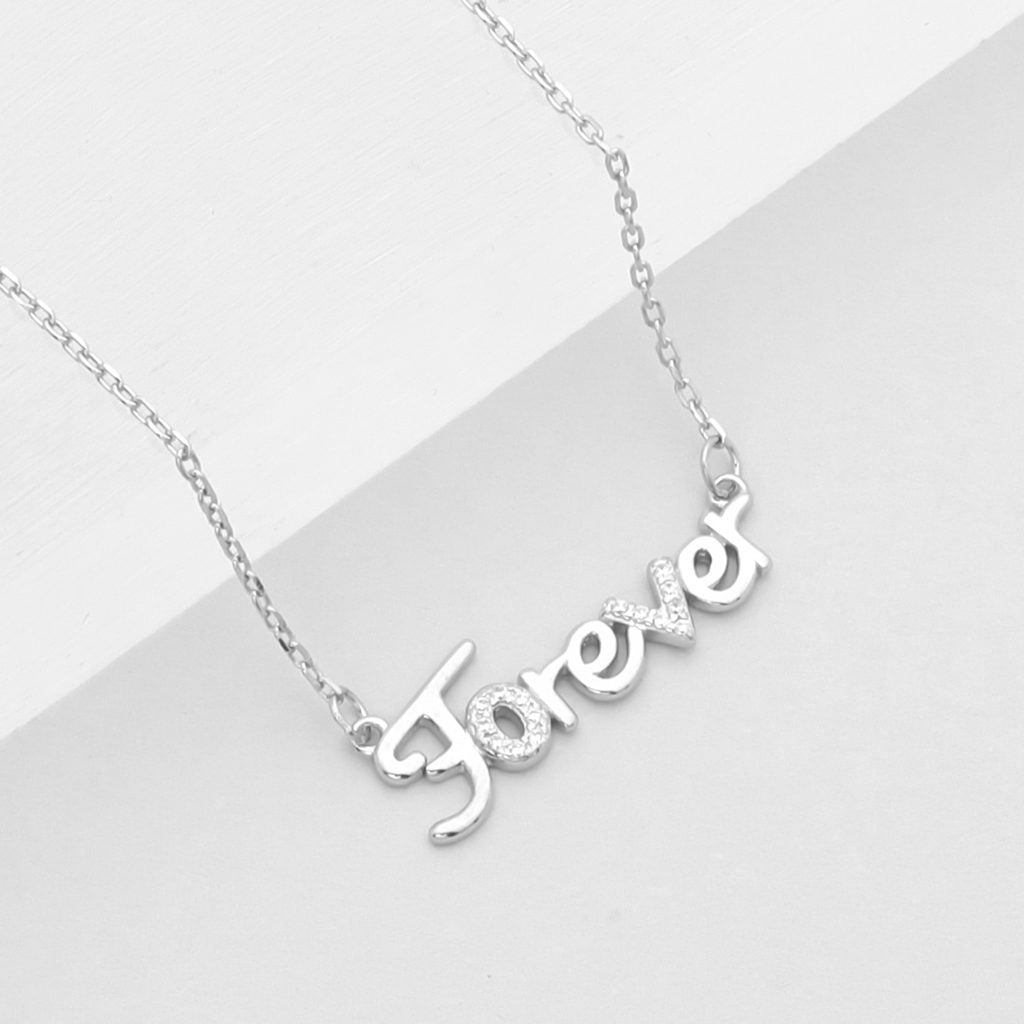 Sterling Silver Forever Necklace | Glitters