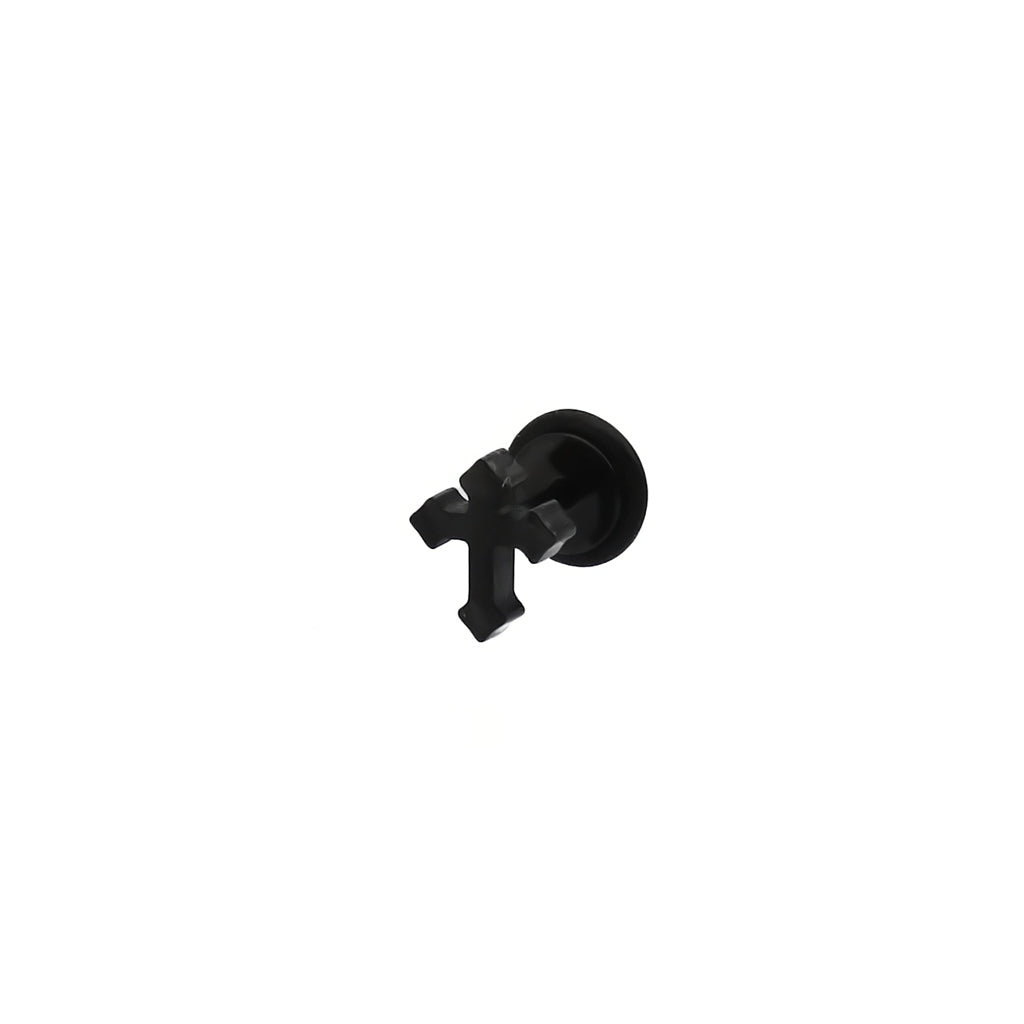 Stainless Steel Cross Fake Plug Earring