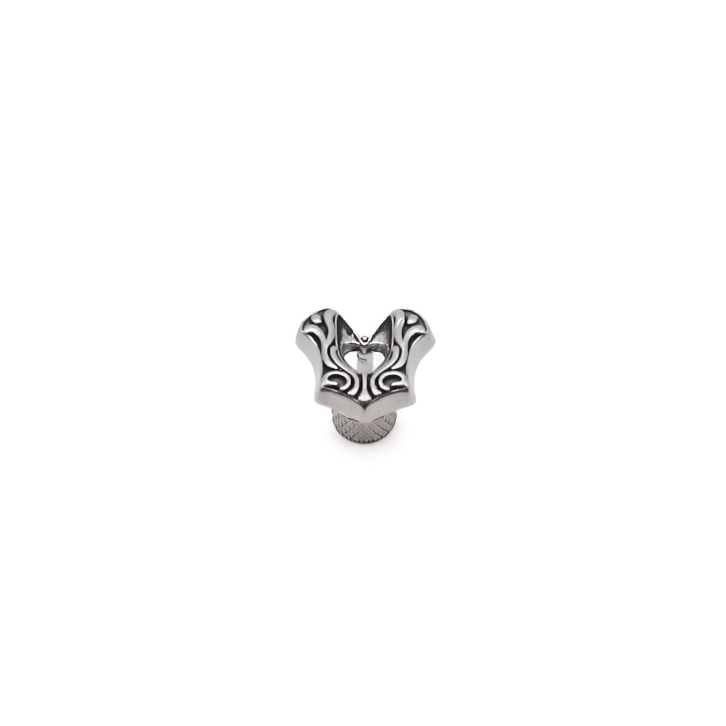 Stainless Steel Patterned Fake Plug Earring
