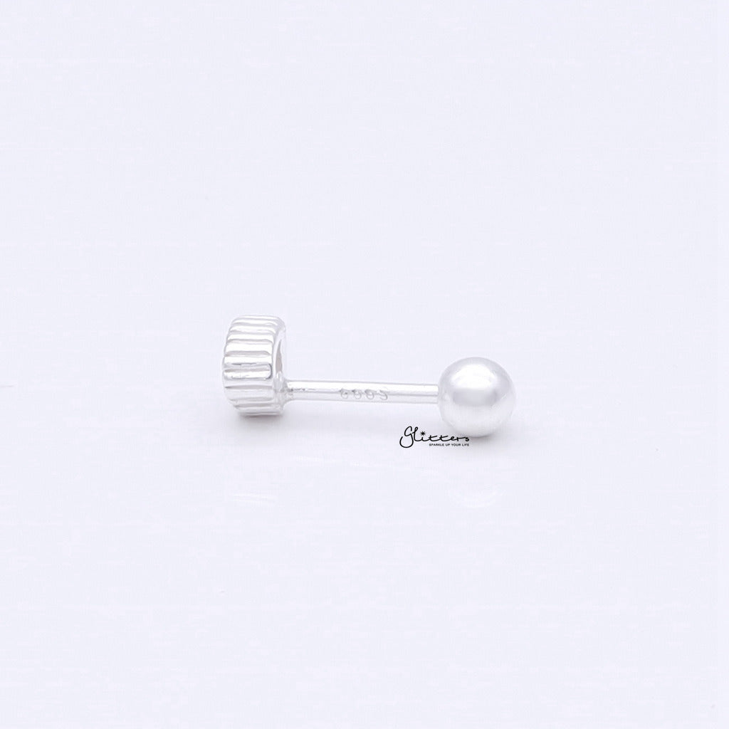 Heart CZ Cartilage Barbell Studs-Tragus | Cartilage | Daith | Conch-4-Glitters