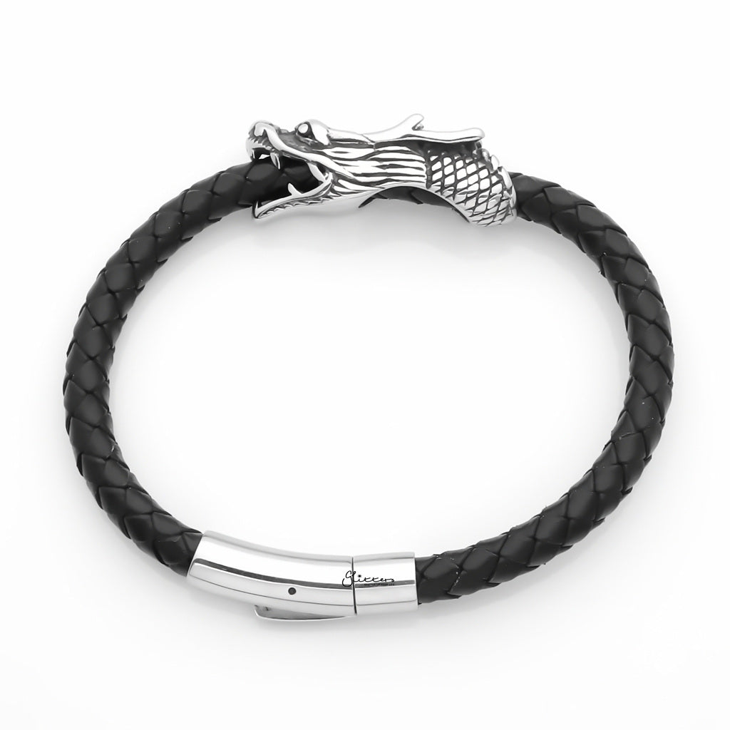 Dragon Braided Leather Bracelet