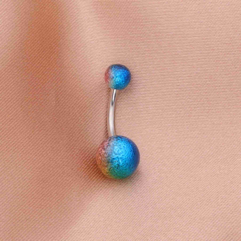 Tie dye belly button on sale rings