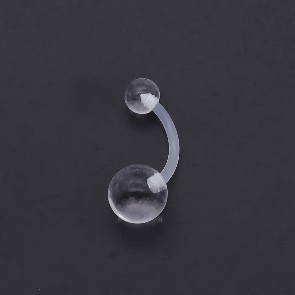 Invisible Clear Belly Button Ring Retainer-Belly Rings-2-Glitters