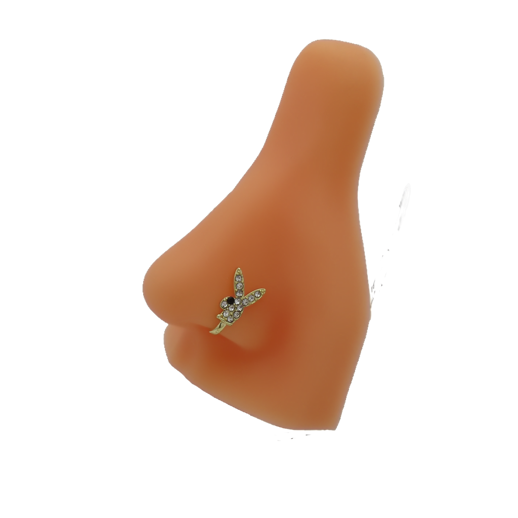 Bunny Non Piercing Nose Ring-Non Piercing-4-Glitters