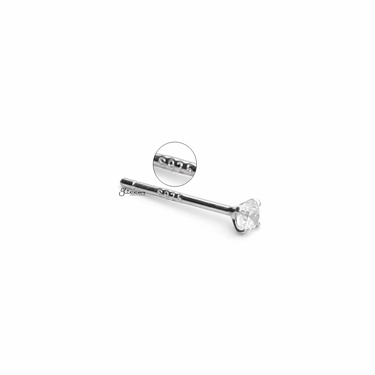 Sterling Silver Bendable Nose Studs-Nose Studs-3-Glitters