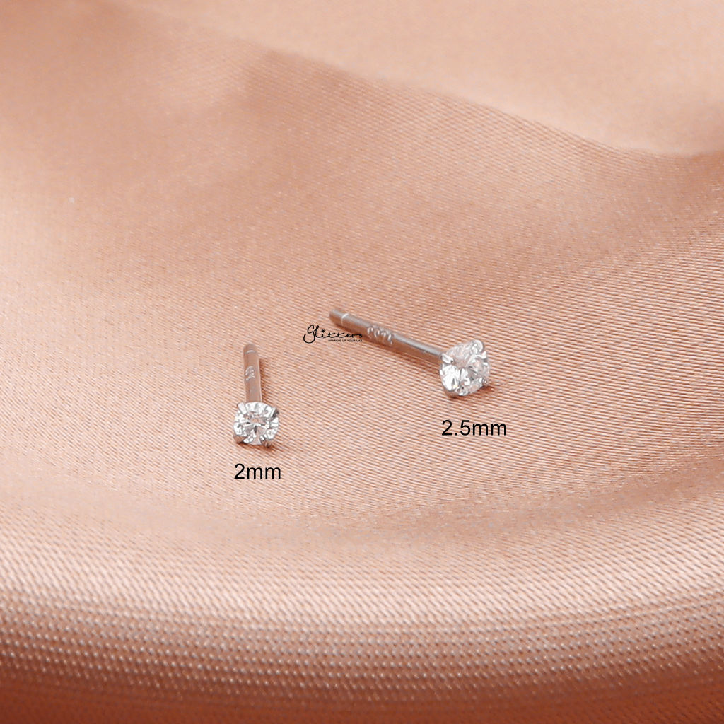 Sterling Silver Bendable Nose Studs-Nose Studs-4-Glitters