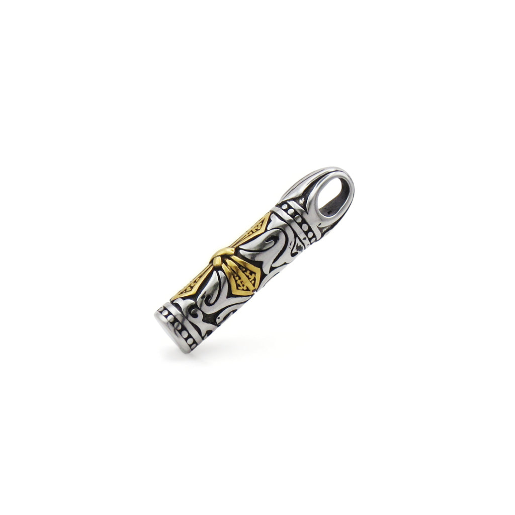Stainless Steel Two Tone Cross Pendant-Pendants-3-Glitters