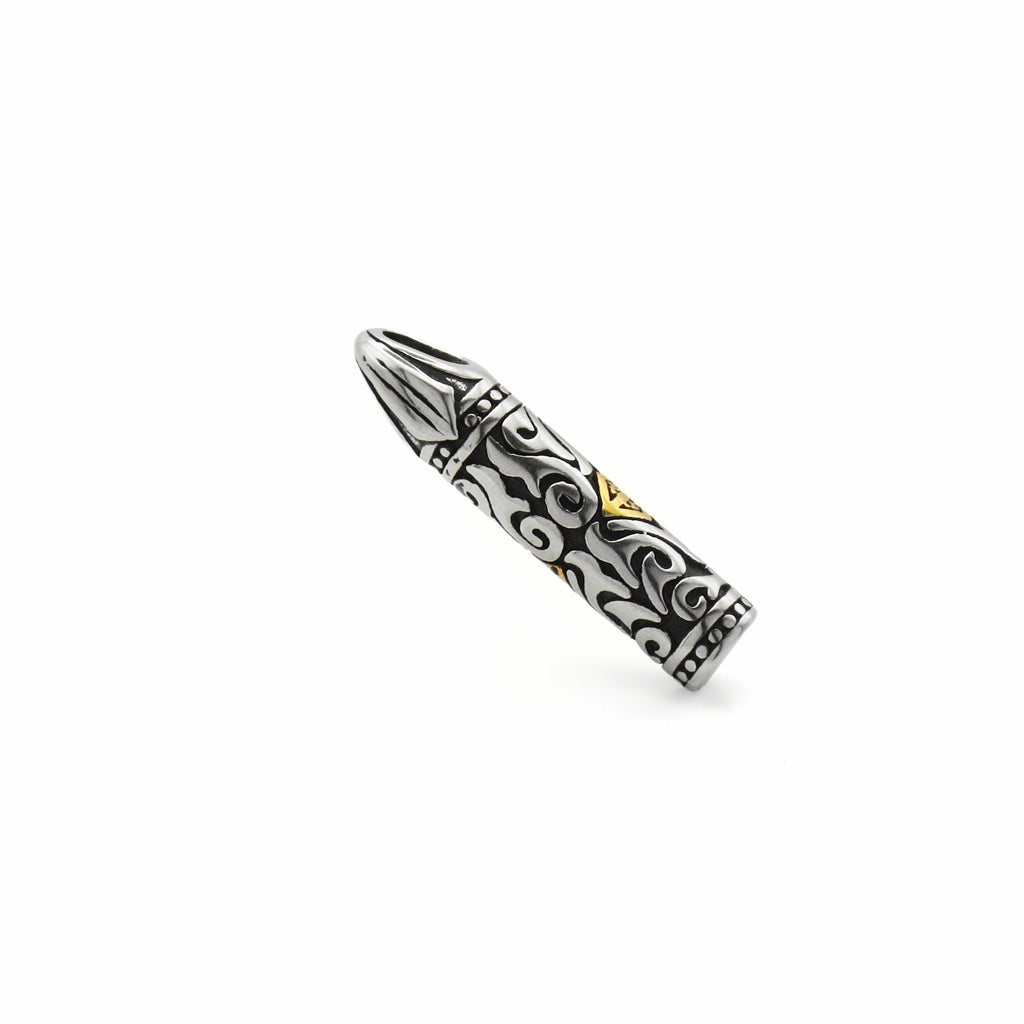 Stainless Steel Two Tone Cross Pendant-Pendants-4-Glitters