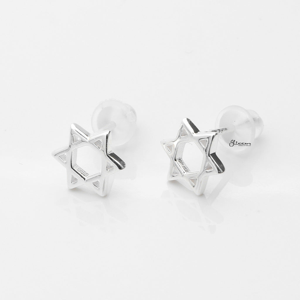 Star of David Stud Earrings-Stud Earrings-2-Glitters