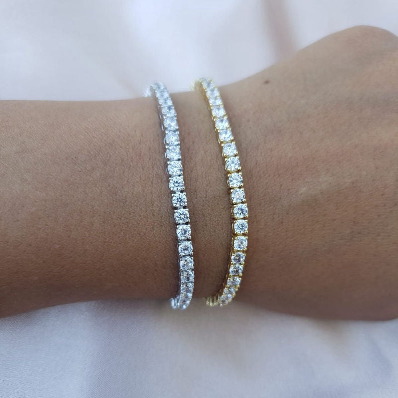 Mens cz hot sale tennis bracelet