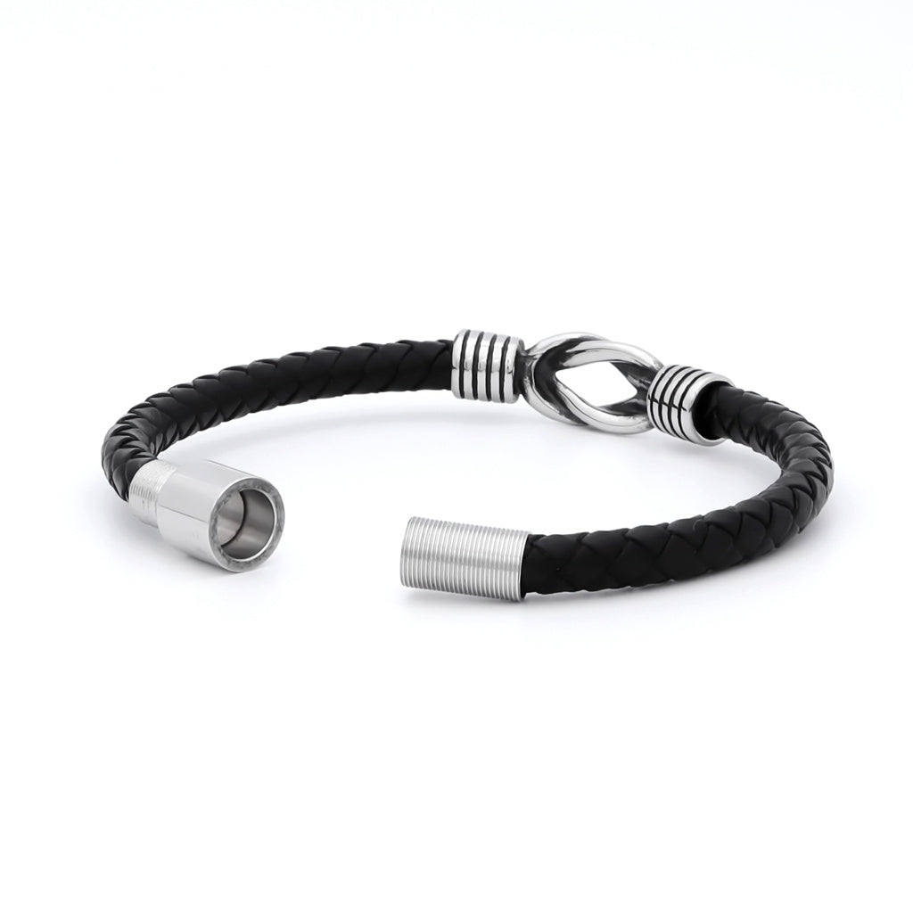 Love Knot Braided Leather Bracelet-Bracelets, Jewellery, leather bracelet, Men's Bracelet, Men's Jewellery, New, Women's Bracelet, Women's Jewellery-BCL0223-3_1-Glitters