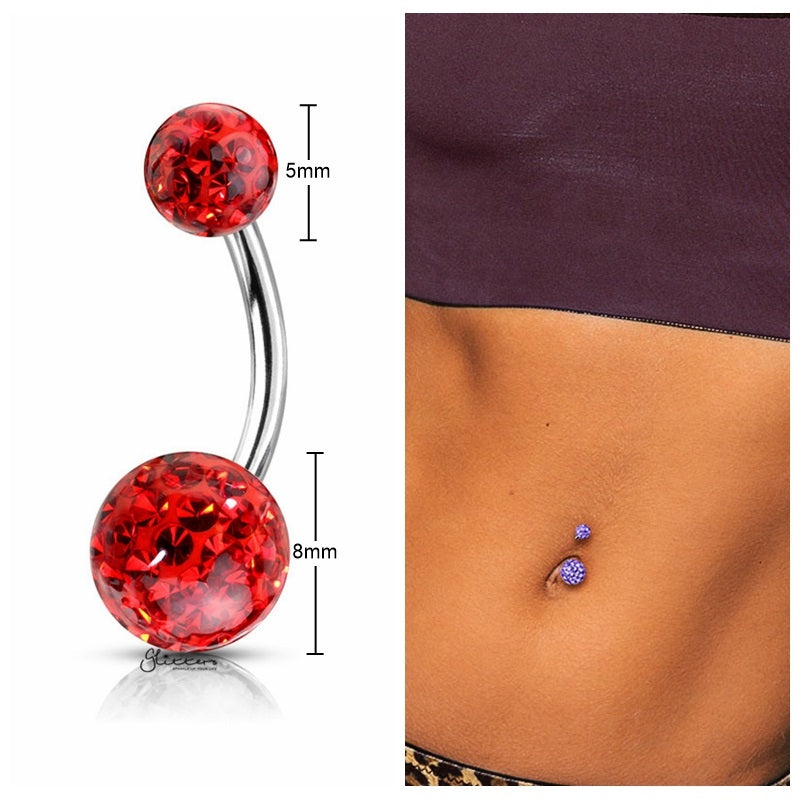 Red belly deals button piercing