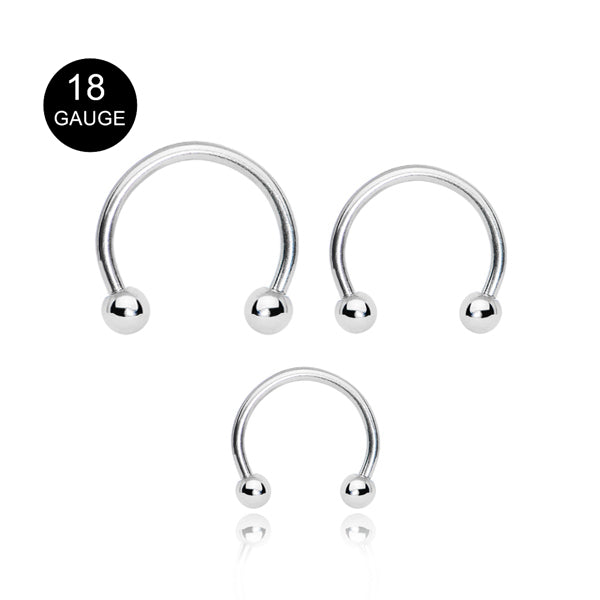 Circular on sale barbell earrings