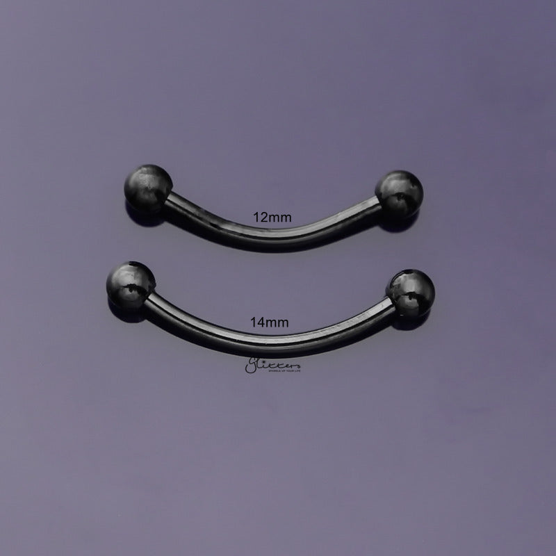 Curved clearance tongue barbell