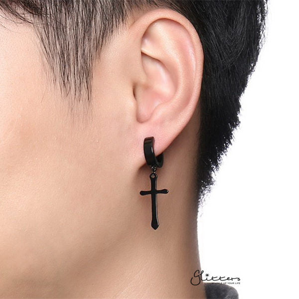 Flipkartcom  Buy LoomTree Black Solid 316L Stainless Steel Small Crucifix Cross  Dangle Earrings for Women Metal Earring Set Online at Best Prices in India